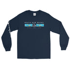 Official Beach Bum Long Sleeve T-Shirt- Blue Hibiscus