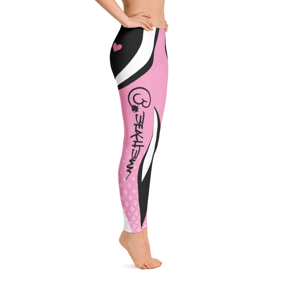 Official Beach Bum Leggings- Pink Fit - Beach Bum Lifestyle Brand~ Gear and Apparel