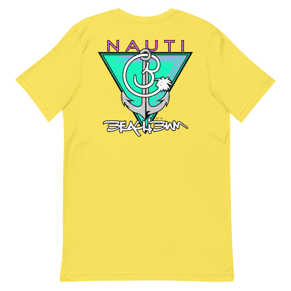 Official Beach Bum Short-Sleeve Unisex T-Shirt- Nauti (Art on Back)