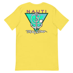 Official Beach Bum Short-Sleeve Unisex T-Shirt- Nauti (Art on Back)