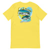 Official Beach Bum Short-Sleeve Unisex T-Shirt- Terrible Tuna (Art on Back)