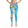 Official Beach Bum Leggings- Blue Hibiscus