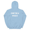 Official Beach Bum Unisex Hoodie- Locals Only (Art on Back)