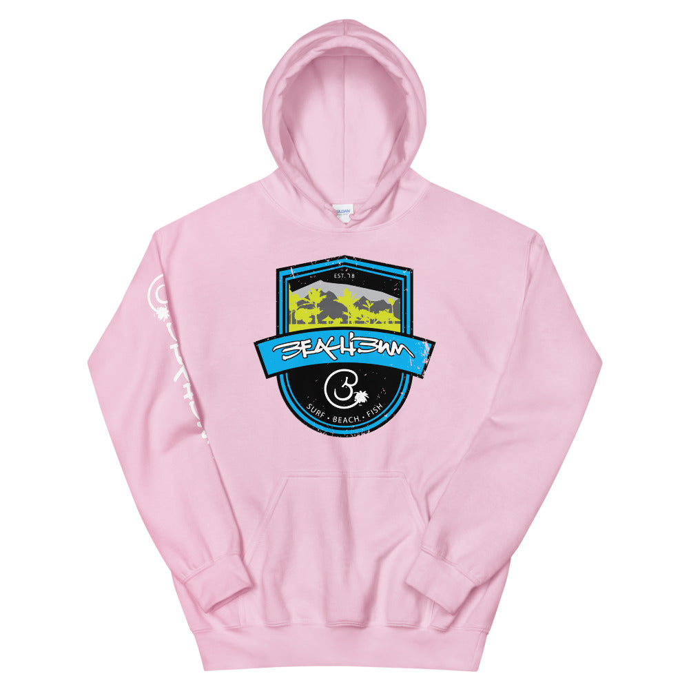 Official Beach Bum Unisex Hoodie- Surf • Beach • Fish Shield
