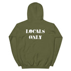 Official Beach Bum Unisex Hoodie- Locals Only (Art on Back)