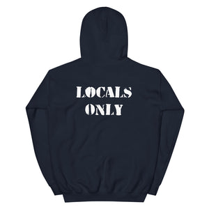 Official Beach Bum Unisex Hoodie- Locals Only (Art on Back)