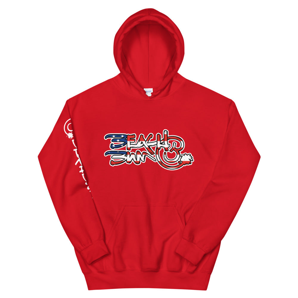 Official Beach Bum Unisex Hoodie- Compact Logo USA