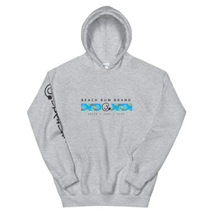 Official Beach Bum Unisex Hoodie- Blue Hibiscus