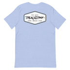 Official Beach Bum Short-Sleeve Unisex T-Shirt- The Beach Badge (Art on Back)