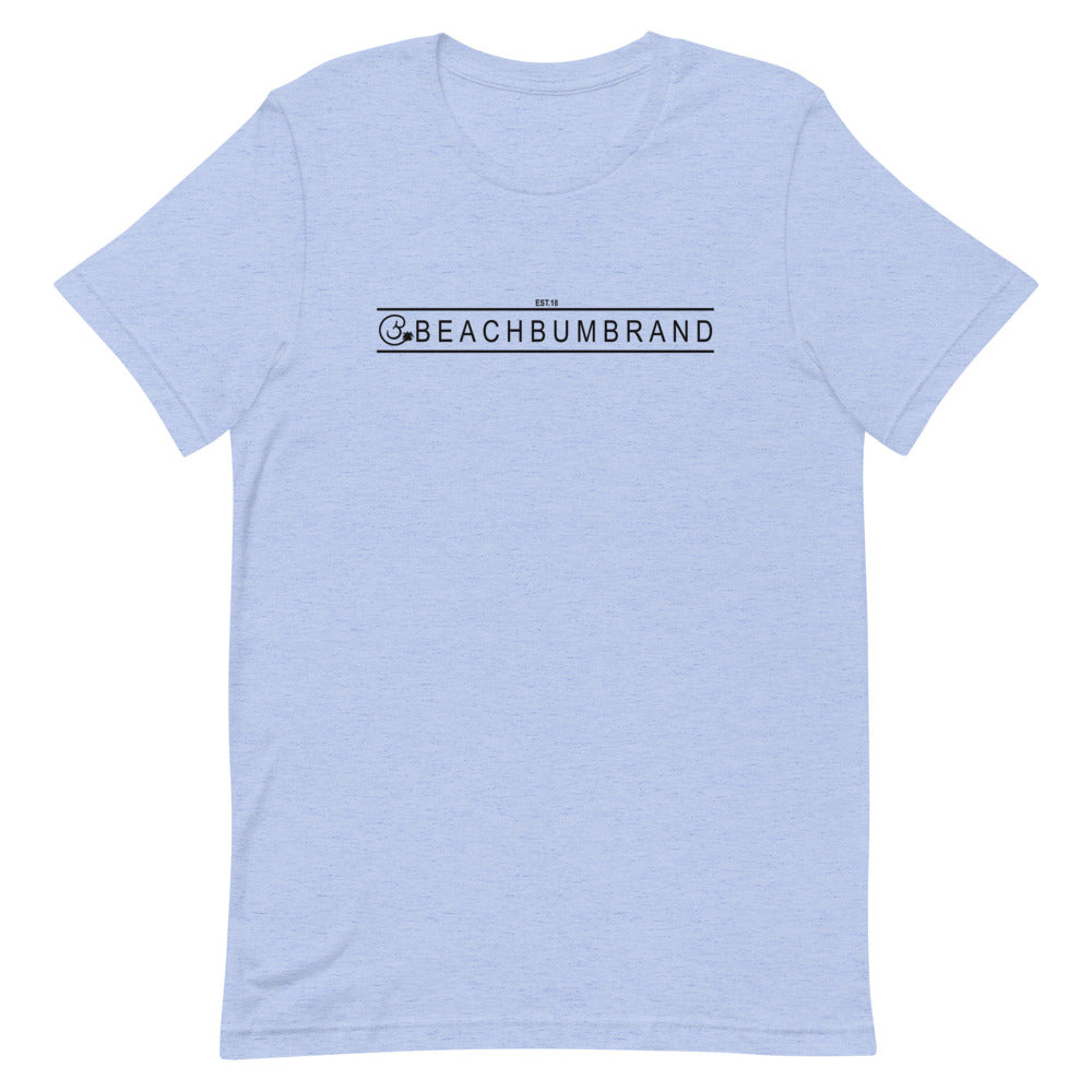 Official Beach Bum Short-Sleeve Unisex T-Shirt- Red, White, and Blue Crab (Art on Back)