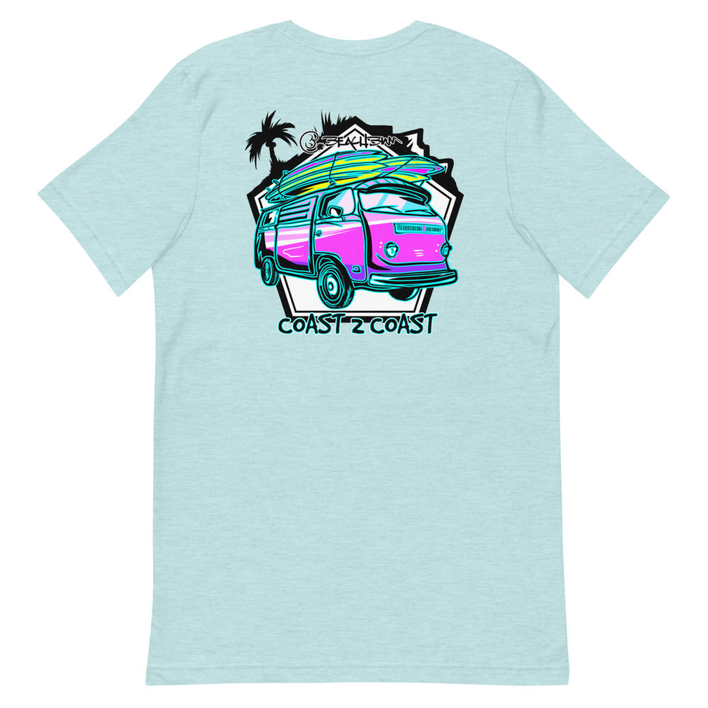 Official Short-Sleeve Unisex T-Shirt- Coast 2 Coast (Art on Back)