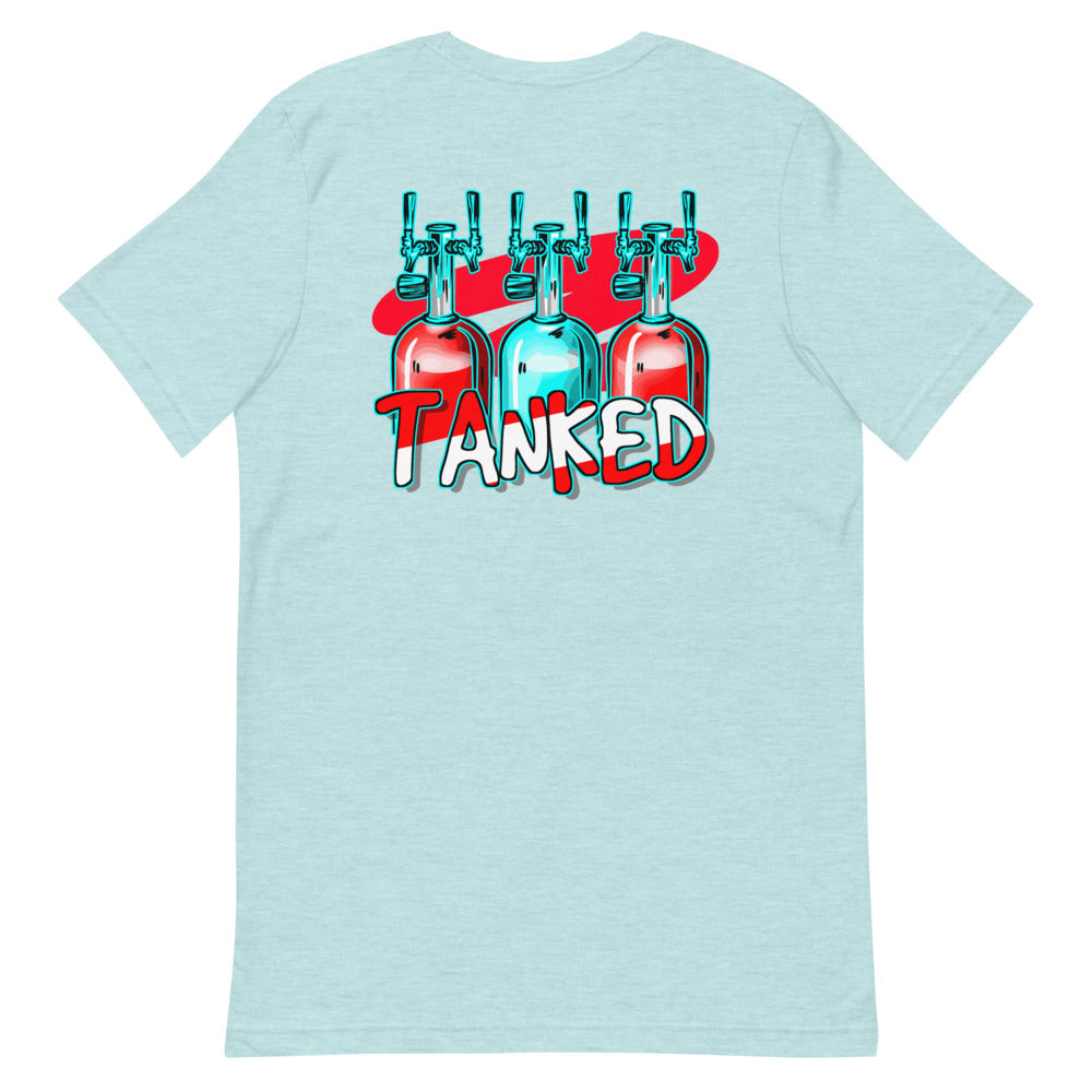Official Beach Bum Short-Sleeve Unisex T-Shirt- Tanked (Art on Back)