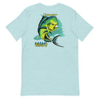 Official Beach Bum Short-Sleeve Unisex T-Shirt- Mean Mahi (Art on Back)