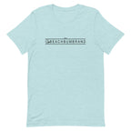 Official Beach Bum Short-Sleeve Unisex T-Shirt- The Beach Badge (Art on Back)