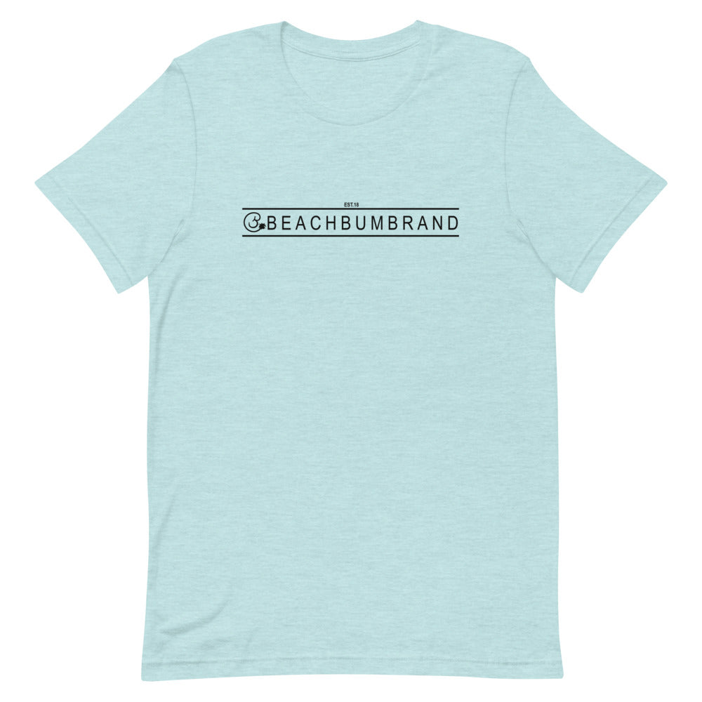 Official Beach Bum Short-Sleeve Unisex T-Shirt- The Beach Badge (Art on Back)
