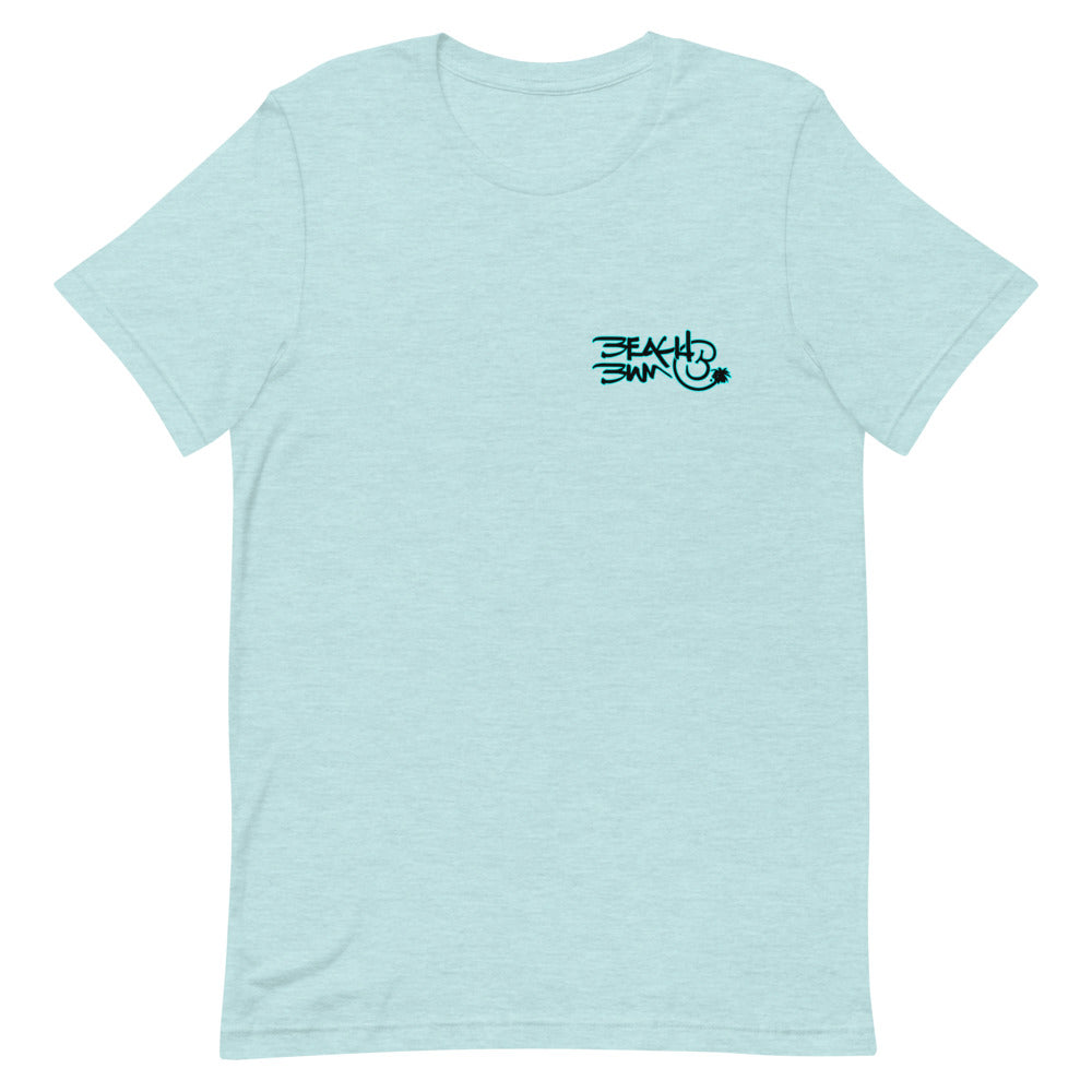 Official Beach Bum Short-Sleeve Unisex T-Shirt- Beer Fishy Fishy (Art on Back)