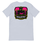 Official Beach Bum Short-Sleeve Unisex T-Shirt- Layin N' Swayin (Art on Back)