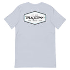 Official Beach Bum Short-Sleeve Unisex T-Shirt- The Beach Badge (Art on Back)