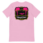 Official Beach Bum Short-Sleeve Unisex T-Shirt- Layin N' Swayin (Art on Back)