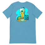 Official Beach Bum Short-Sleeve Unisex T-Shirt- Beer Fishy Fishy (Art on Back)