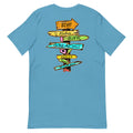 Official Beach Bum Short-Sleeve Unisex T-Shirt- Which Way to the Beach (Art on Back)