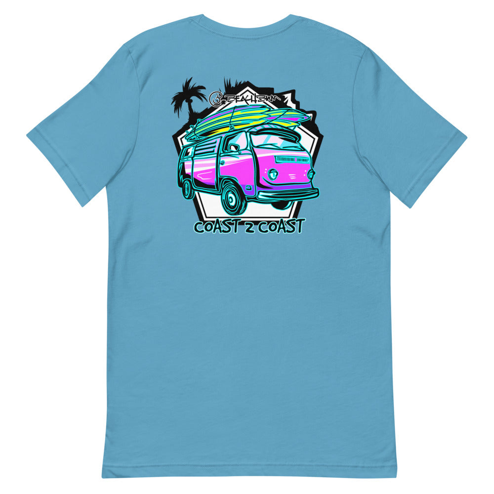 Official Short-Sleeve Unisex T-Shirt- Coast 2 Coast (Art on Back)