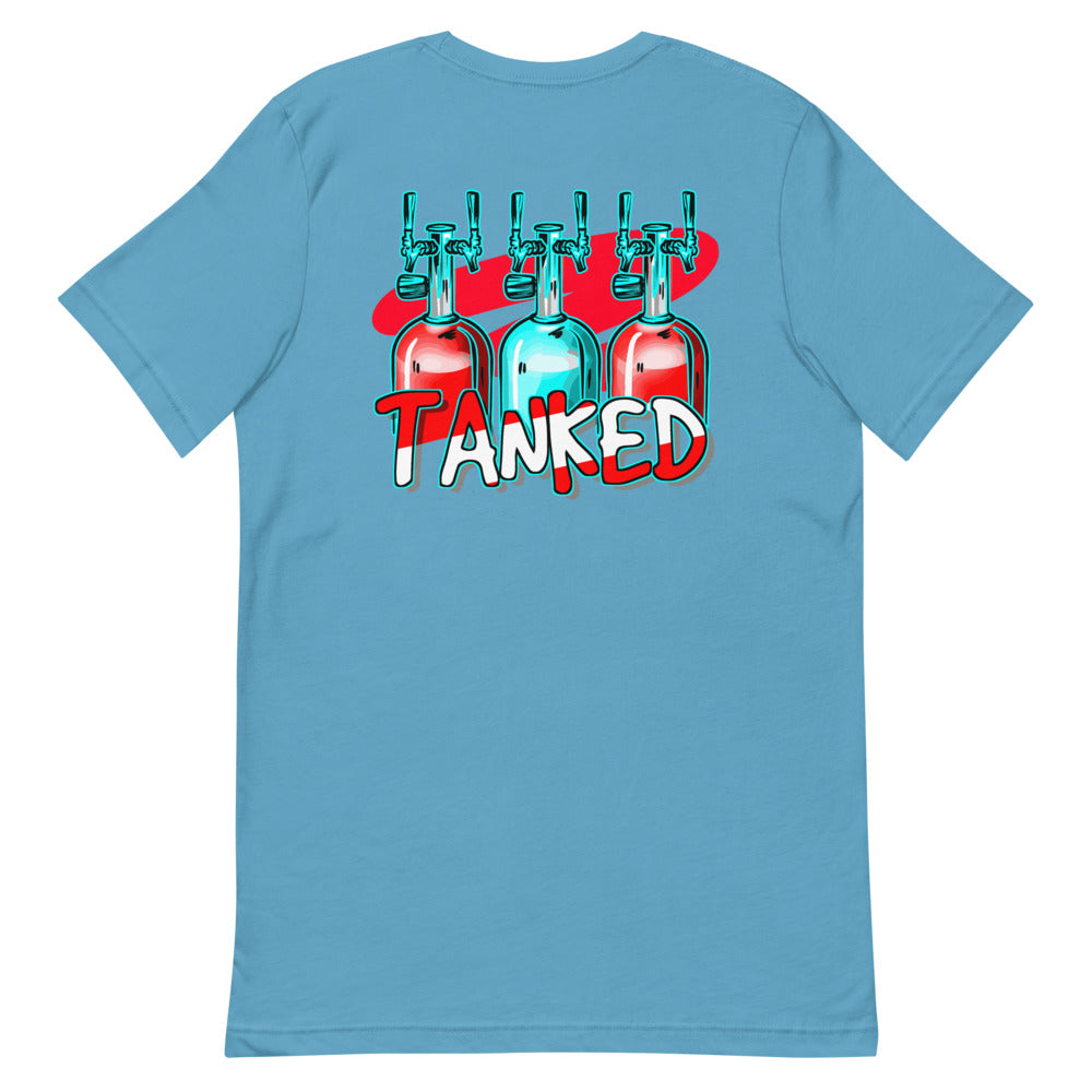 Official Beach Bum Short-Sleeve Unisex T-Shirt- Tanked (Art on Back)