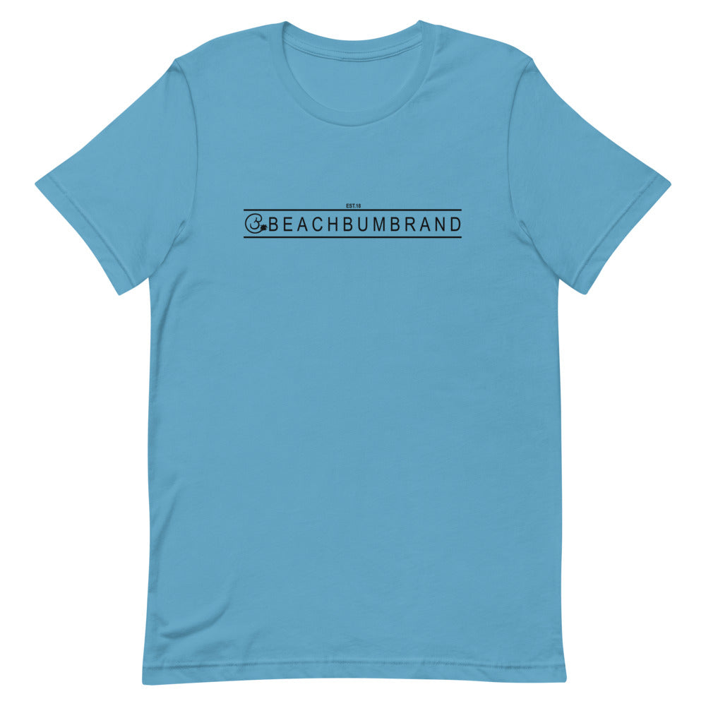 Official Beach Bum Short-Sleeve Unisex T-Shirt- The Beach Badge (Art on Back)