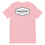 Official Beach Bum Short-Sleeve Unisex T-Shirt- The Beach Badge (Art on Back)