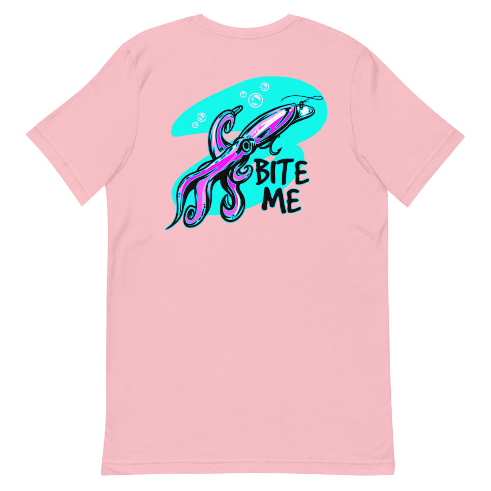 Bite Me Fishing Hot Pink Shirt