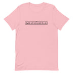 Official Beach Bum Short-Sleeve Unisex T-Shirt- The Beach Badge (Art on Back)