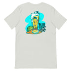Official Beach Bum Short-Sleeve Unisex T-Shirt- Beer Fishy Fishy (Art on Back)
