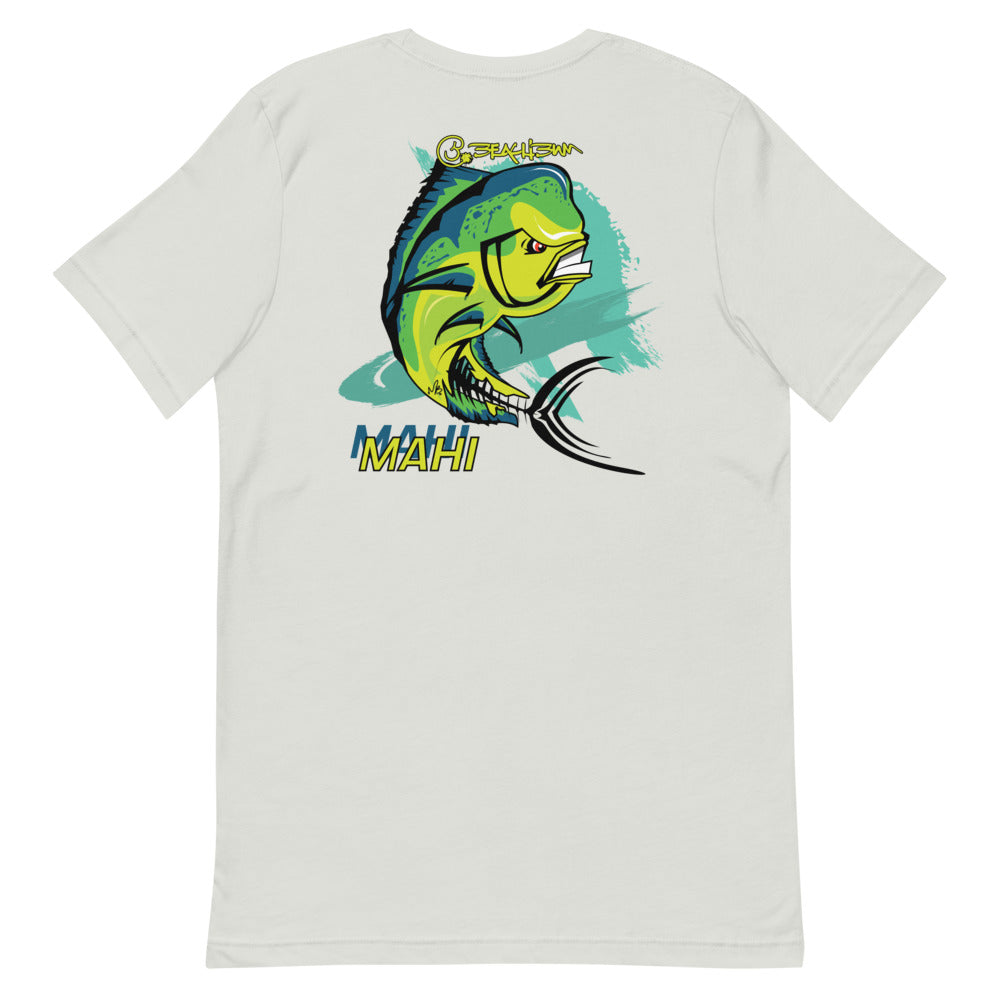 Official Beach Bum Short-Sleeve Unisex T-Shirt- Mean Mahi (Art on Back)