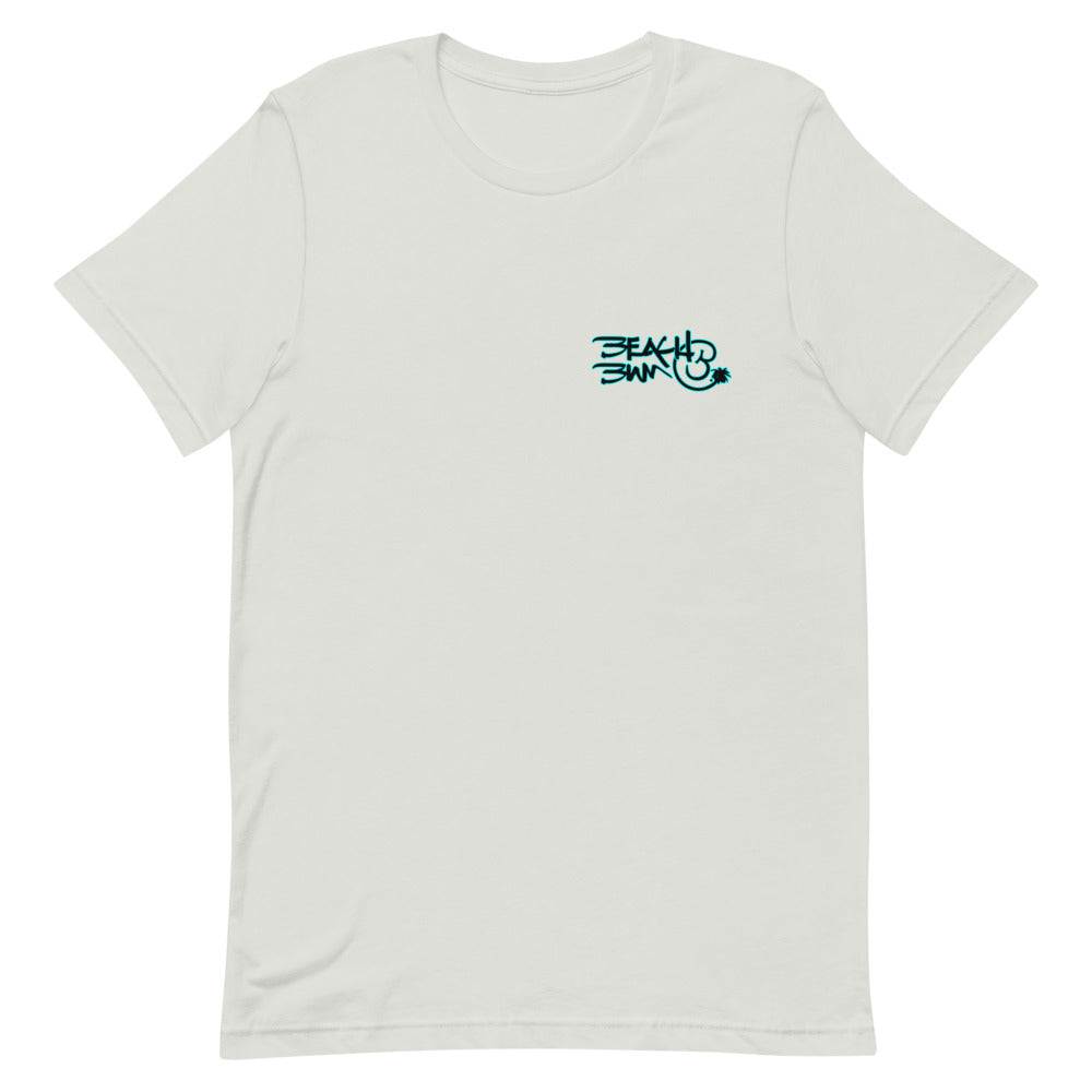 Official Beach Bum Short-Sleeve Unisex T-Shirt- Beer Fishy Fishy (Art on Back)