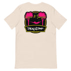 Official Beach Bum Short-Sleeve Unisex T-Shirt- Layin N' Swayin (Art on Back)