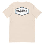 Official Beach Bum Short-Sleeve Unisex T-Shirt- The Beach Badge (Art on Back)