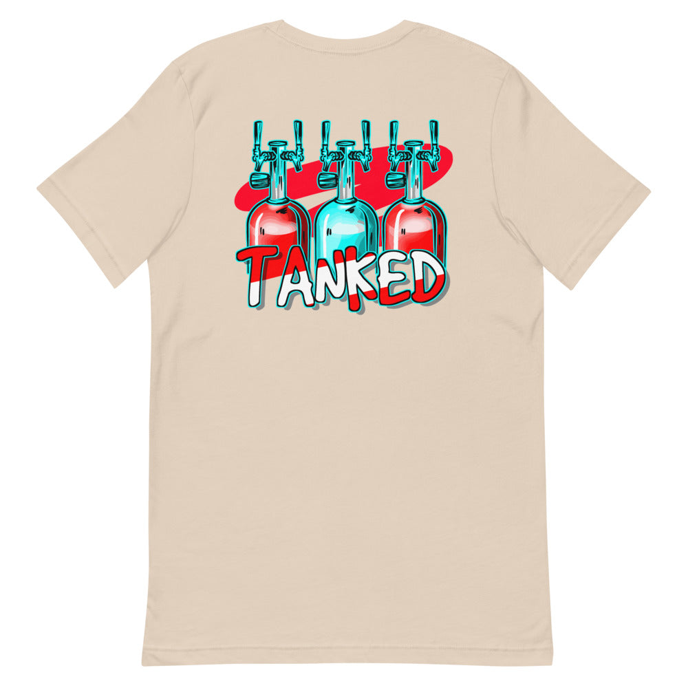 Official Beach Bum Short-Sleeve Unisex T-Shirt- Tanked (Art on Back)