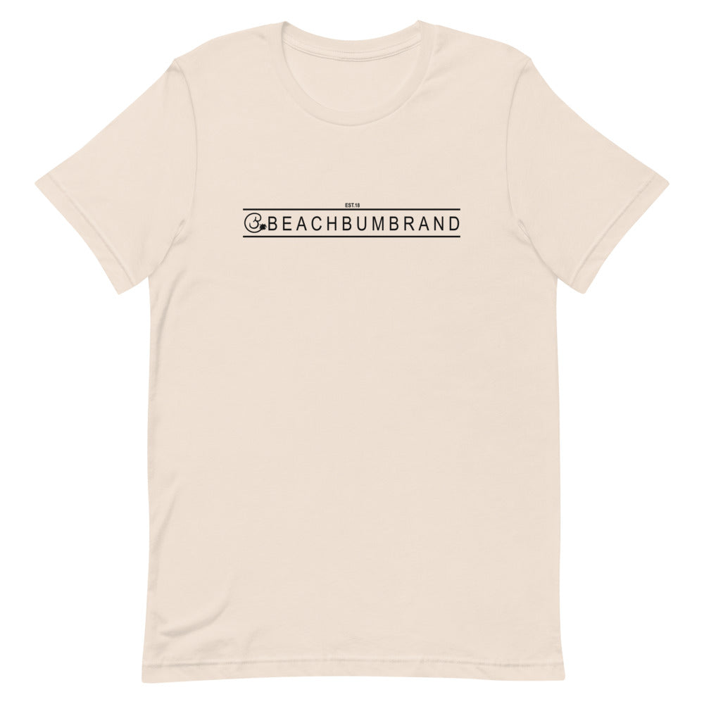 Official Beach Bum Short-Sleeve Unisex T-Shirt- The Beach Badge (Art on Back)