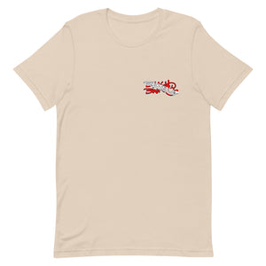 Official Beach Bum Short-Sleeve Unisex T-Shirt- Tanked (Art on Back)