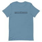 Official Beach Bum Short-Sleeve Unisex T-Shirt- Red, White, and Blue Crab (Art on Back)