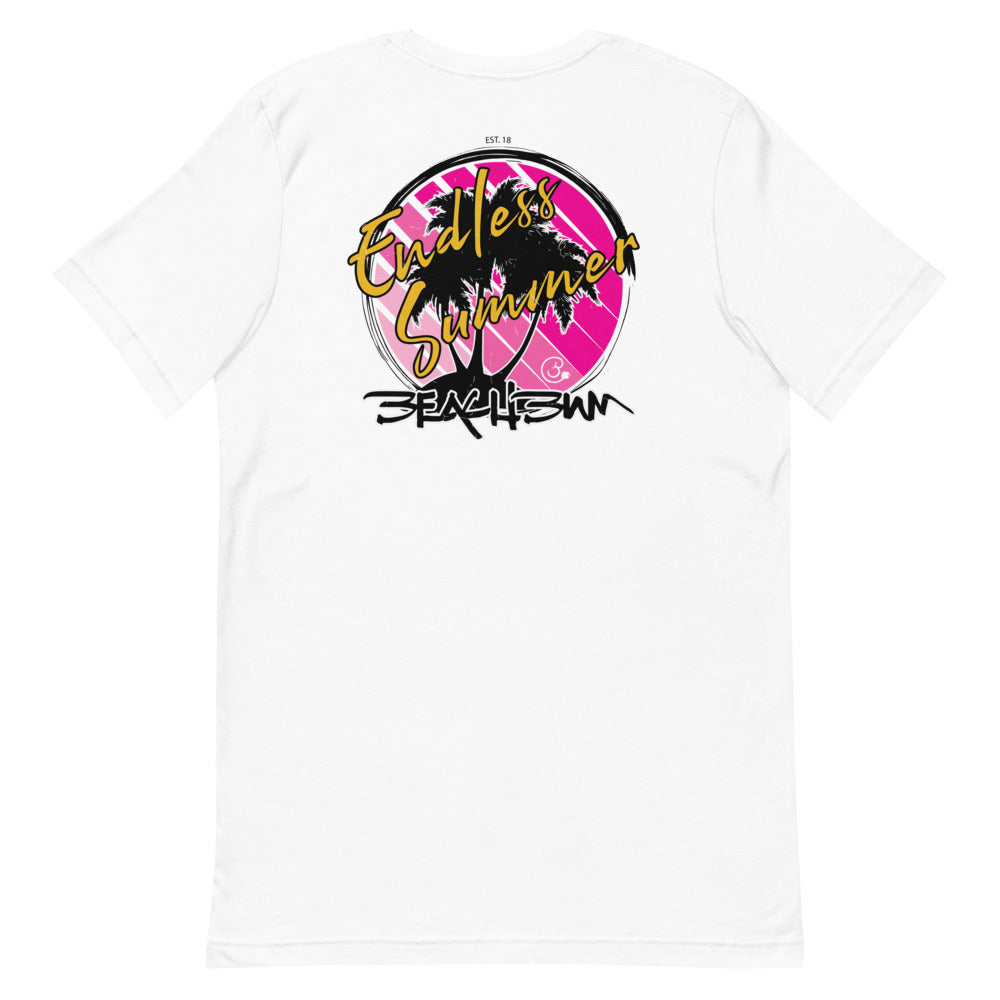 Official Beach Bum Short-Sleeve Unisex T-Shirt- Endless Summer (Art on Back)