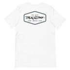 Official Beach Bum Short-Sleeve Unisex T-Shirt- The Beach Badge (Art on Back)