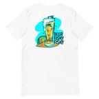 Official Beach Bum Short-Sleeve Unisex T-Shirt- Beer Fishy Fishy (Art on Back)