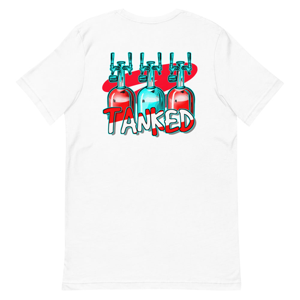 Official Beach Bum Short-Sleeve Unisex T-Shirt- Tanked (Art on Back)
