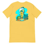 Official Beach Bum Short-Sleeve Unisex T-Shirt- Beer Fishy Fishy (Art on Back)