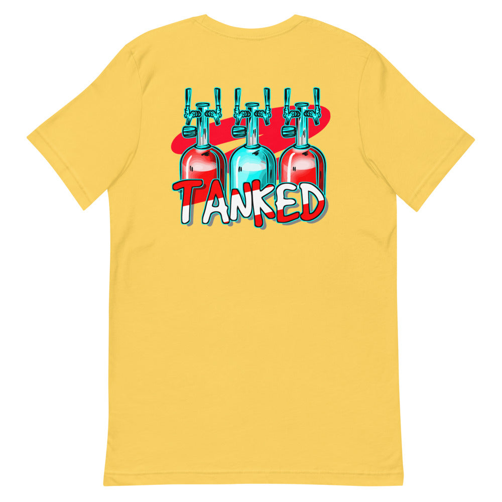 Official Beach Bum Short-Sleeve Unisex T-Shirt- Tanked (Art on Back)