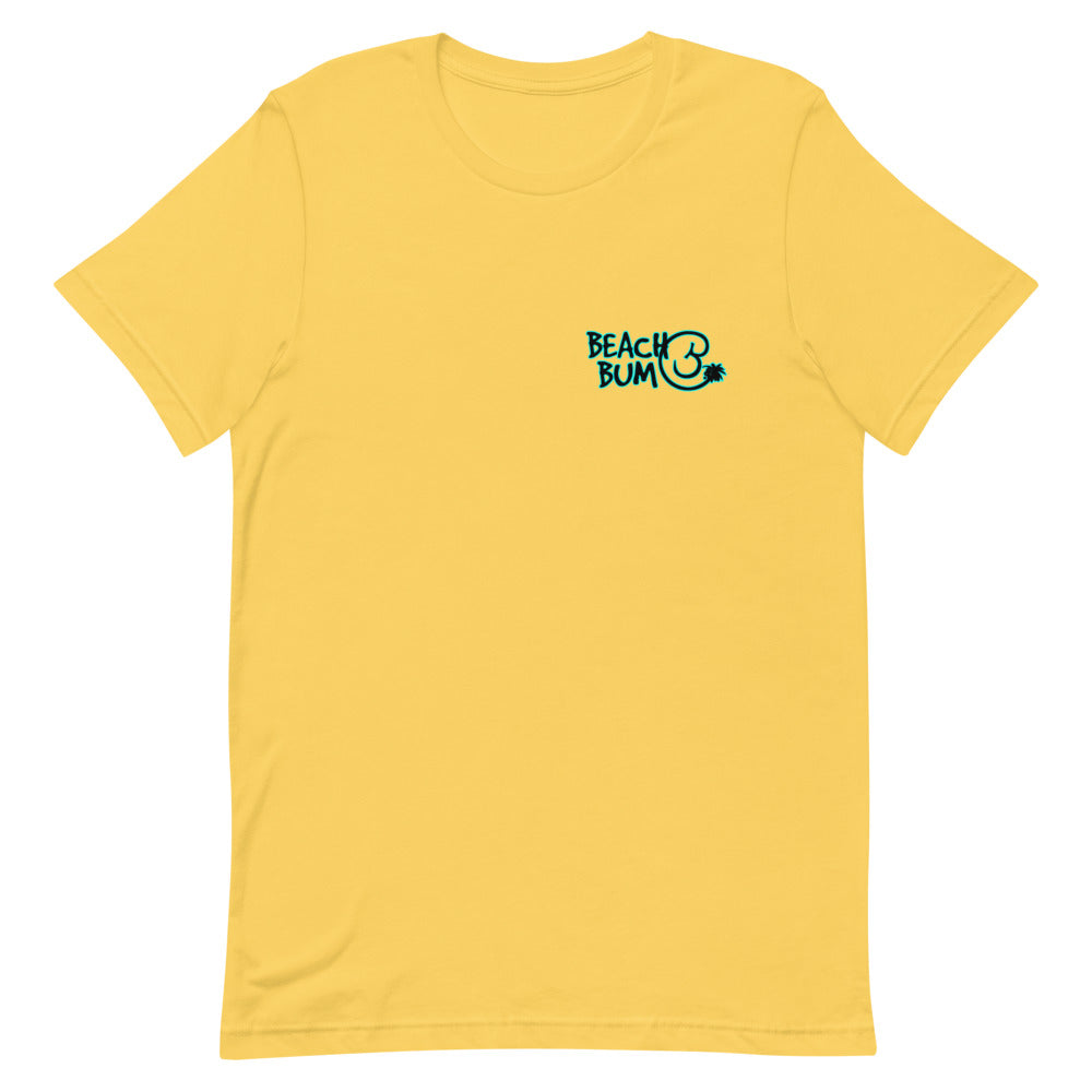 Official Beach Bum Short-Sleeve Unisex T-Shirt- Your Tie, Mai Tai (Art on Back)