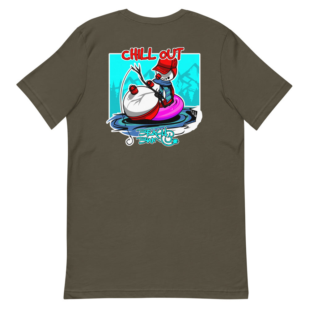 Official Beach Bum Short-Sleeve Unisex T-Shirt- Chill Out (Art on Back)