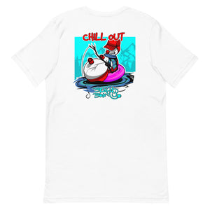 Official Beach Bum Short-Sleeve Unisex T-Shirt- Chill Out (Art on Back)