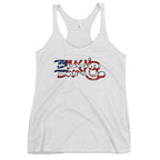 Official Beach Bum Women's Racerback Tank- Compact Logo USA